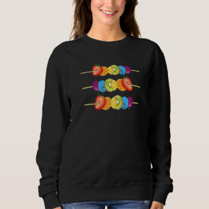 Lgbt Fruit Salad Kebab Berries Kiwi Citrus Fruit S Sweatshirt
