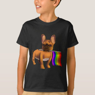 Lgbt Gay French Bulldog Gay Dog Paw Lgbt Pride  T-Shirt