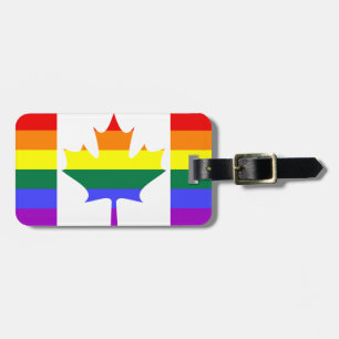 LGBT / Gay Pride Canada Flag Luggage Tag