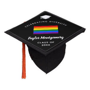 LGBT Gay Pride Flag College High School Grad Cap