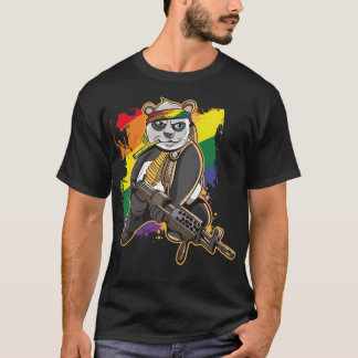 LGBT Gay Pride Flag Month Rainbow Flag Panda Bear  T-Shirt
