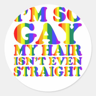 LGBT Gay Pride Lesbian Bisexual Transgender Copy Classic Round Sticker