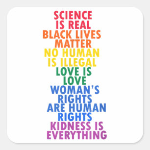 LGBT Gay Pride Lesbian Bisexual Transgender Copy Square Sticker