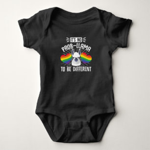 LGBT Gay Pride Month  Its No Probllama To Be Baby Bodysuit