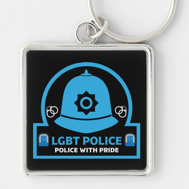  LGBT+ Gay Pride Police Keychain (Front)