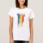 Love Is Love Pride Month Rainbow Watercolor LGBT Hawaiian Shirt