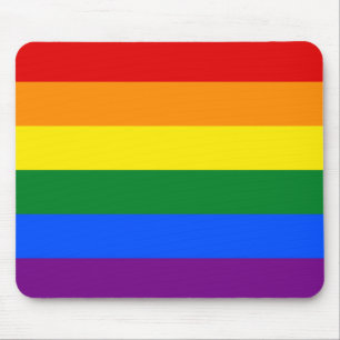 LGBT Gay Pride Rainbow Flag Stripe Mouse Pad