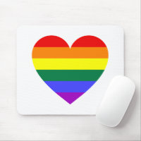 LGBT Gay Pride Rainbow Heart