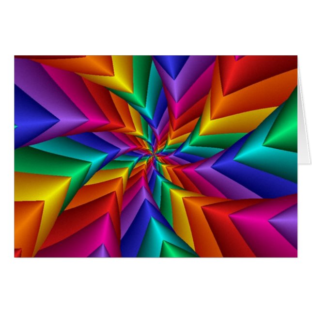 LGBT Gay Pride Rainbow Spiral Fractal Infinity (Front Horizontal)