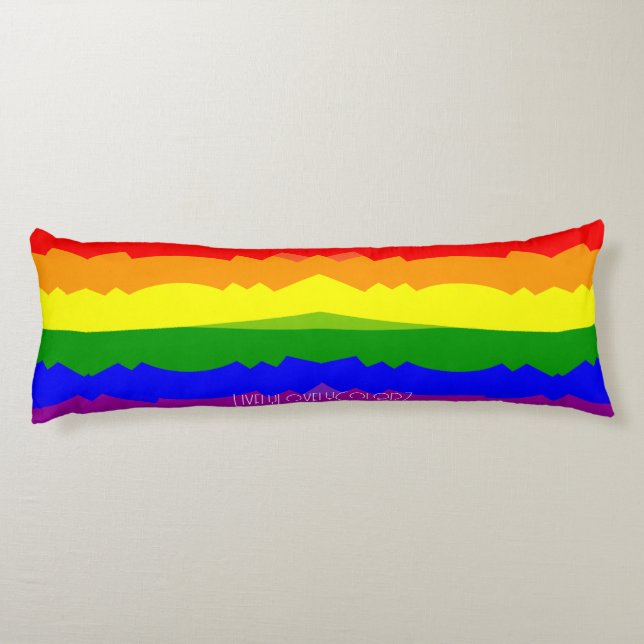 LGBT Gay Queer Pride Celebration Body Pillow (Back)