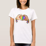 LGBT Girl Heart T-Shirt<br><div class="desc">LGBT Girl Heart</div>