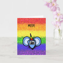 LGBT Glitter Pride Card