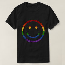 LGBT Glitter Rainbow Pride Smile
