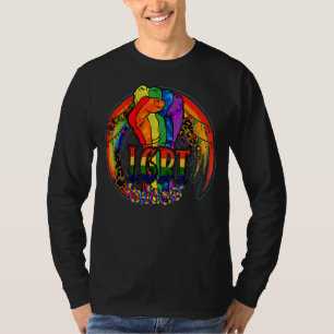 LGBT Hand Pride LGBTQ Lgbt Flag Equality Human Rig T-Shirt