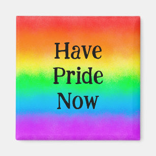 LGBT Have Pride Now   Rainbow       Magnet