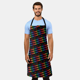 LGBT Heart Retro Be A Decent Human It's Not That Apron