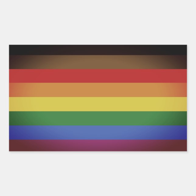 LGBT INCLUSIVE PRIDE (People of Colour Pride) Sticker (Front)