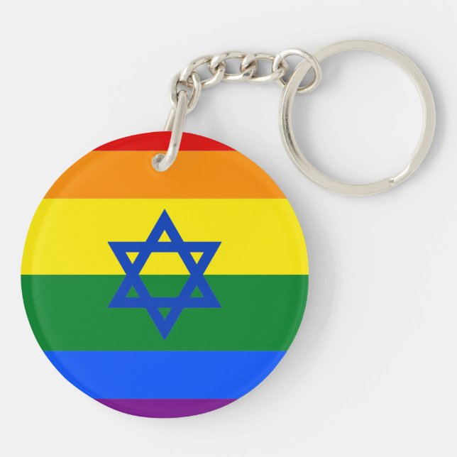 LGBT Israel Keychain (Back)