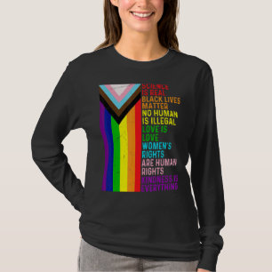 Lgbt Lesbian Gay Science Is Real Blm Love Is Love T-Shirt