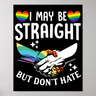 LGBT Lesbian Gay Trans I May Be Straight But Dont Poster
