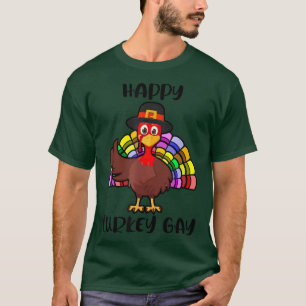 LGBT Lesbian Pride Turkey Gay Thanksgiving Gift T-Shirt