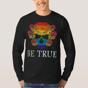 Lgbt Lgbtq Ally Pride Colours Rainbow Retro Vinta T-Shirt