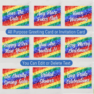 LGBT LGBTQ Create Your Own Custom Text All Purpose Invitation
