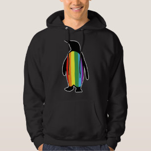 Lgbt Lgbtq Gay Pride Rainbow Flag Penguin Hoodie