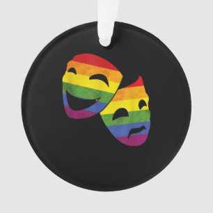LGBT LGBTQ Queer Actor Actress Rainbow Theatrical Ornament