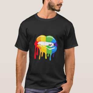 Lgbt Lgbtq Rainbow Colours Love Bisexual Vampire L T-Shirt