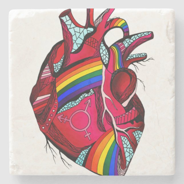 LGBT - Liberty  Guns  Beer  Trump  6 Stone Coaster (Front)