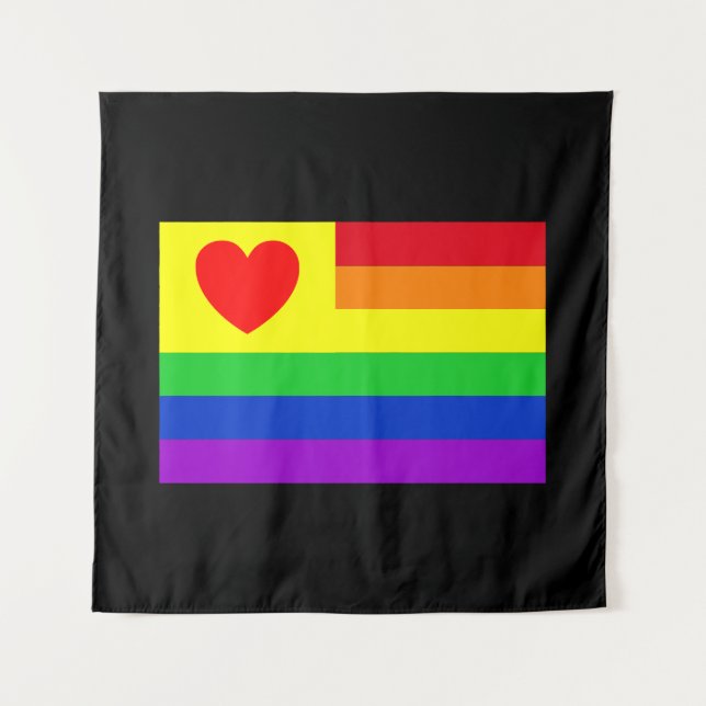 #LGBT #love #pride #gay #lesbian #freedom #parade Tapestry (Front)