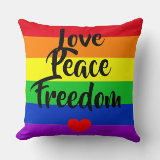 #LGBT #love #pride #gay #lesbian #freedom #parade Throw Pillow