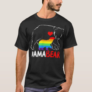 LGBT Mama Bear Gay Pride Equal Rights Rainbow Mom  T-Shirt