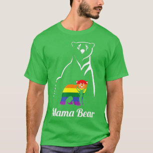 LGBT Mama Bear Gay Pride Equal Rights Rainbow T-Shirt