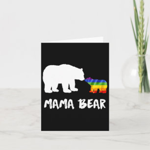 Lgbt Mama Bear Mom Lesbian Gay Biual Transgender  Card