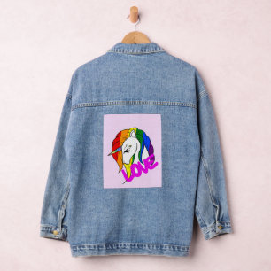 LGBT Napkins Sherpa Blanket  Denim Jacket