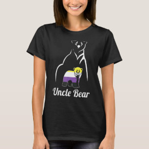Lgbt Non Binary Uncle Bear Enby Non Binary Pride T-Shirt
