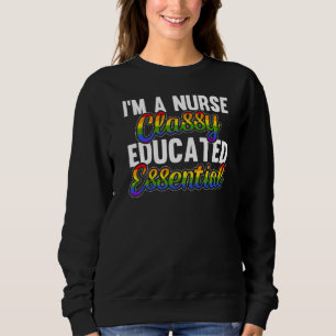 Lgbt Nurse Nursing Cna Hospital Clinic Doctor Stet Sweatshirt