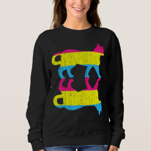 Lgbt Pan Pride Pansexuality Flag Pet Animal Cat Pa Sweatshirt