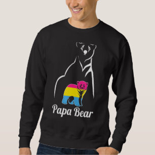Lgbt Pansexual Papa Bear Pan Pride Flag Sweatshirt