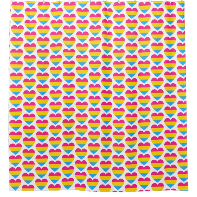 LGBT Pansexual Pride Heart Pattern (Front)