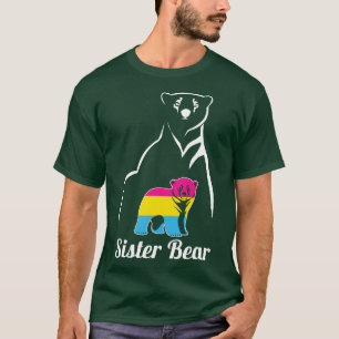 LGBT Pansexual Sister Bear Pan Pride Flag T-Shirt