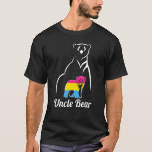 Lgbt Pansexual Uncle Bear Pan Pride Flag T-Shirt