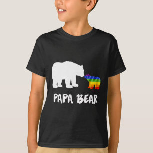 Lgbt Papa Bear Dad Lesbian Gay Biual Transgender T-Shirt