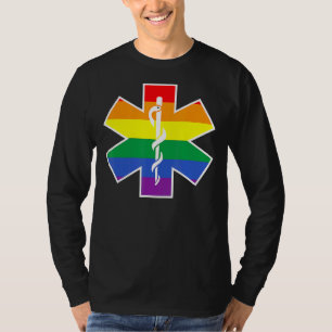 Lgbt Paramedic Emt Gay Pride Homosexual First Resp T-Shirt