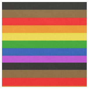 LGBT People Of Color Inclusive pride rainbow Flag Fabric