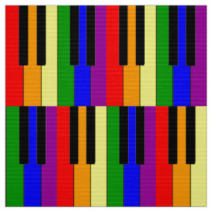 LGBT Piano Keys Fabric