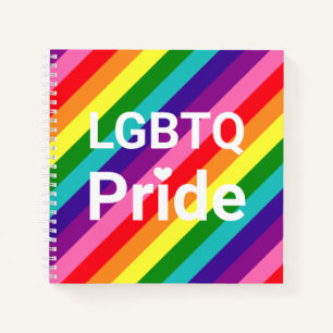LGBT Pride 8 Stripe Rainbow Notebook