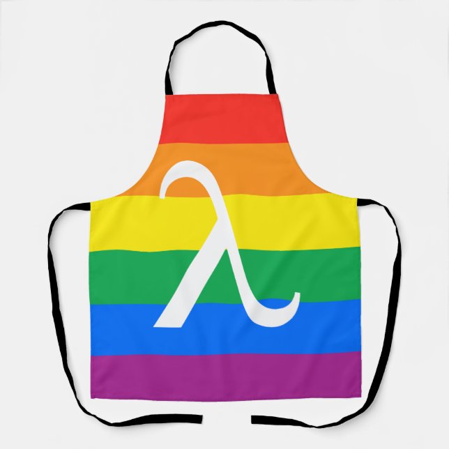 LGBT Pride and Activism Lambda Apron (Front)